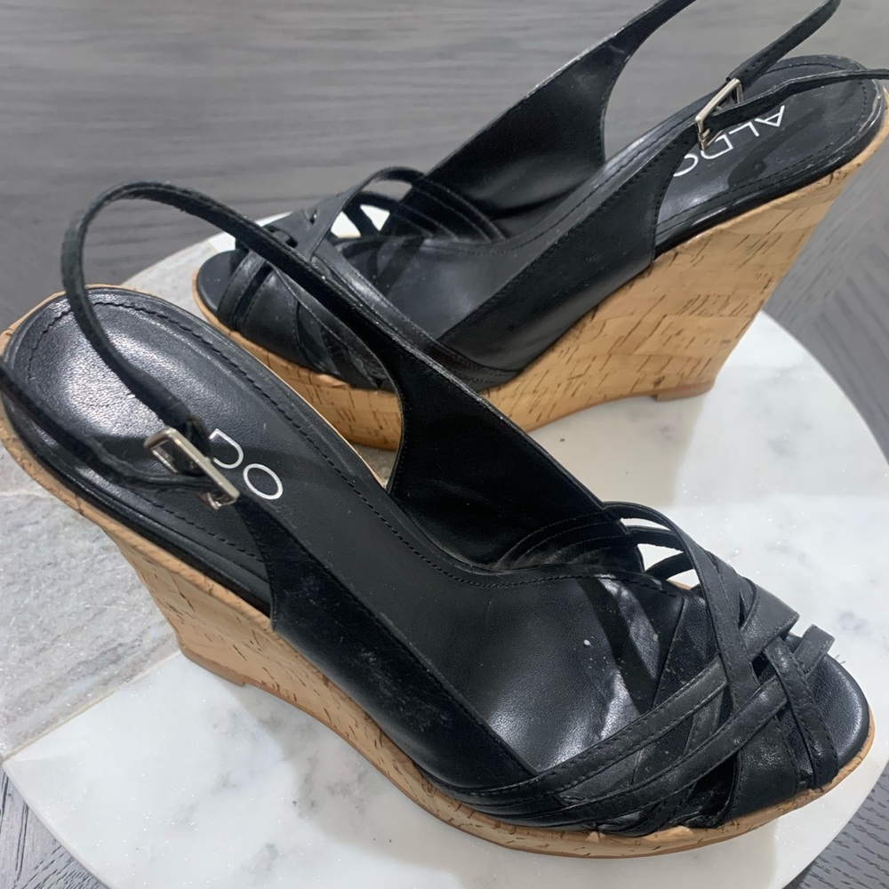 ALDO Black Wedges